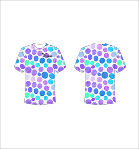 T-shirt à manches courtes pour homme, à pois, coupe classique, col rond, vêtement décontracté, respirant, imprimé - Product Image 1