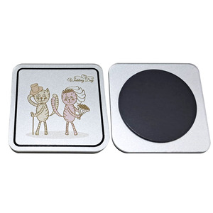 Imán Acrílico Cuadrado para Refrigerador con Diseño de Gatos Recién Casados, Recuerdo de Boda, Decoración, Regalo - Product Image 4