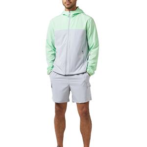 Ensemble coupe-vent et short deux pièces personnalisé vêtements de rue fermeture éclair en polyester coupe-vent survêtement ensemble court pour hommes 2026 - Product Image 3