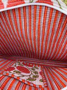 Bolsa de Compras Ligera de Algodón Floral Ecológica, Bolsa de Mano Acolchada con Estampado Artesanal, con Práctico Bolsillo Interior - Product Image 5