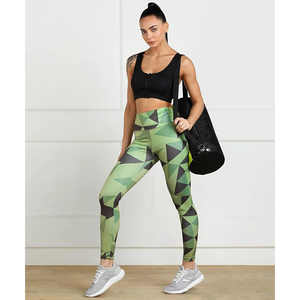 Leggings pour femmes à fermeture éclair arrière, taille haute, effet push-up, pour yoga et entraînement en salle de sport - Product Image 3