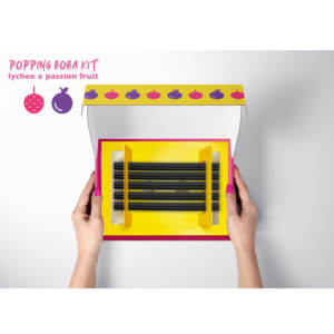 สินค้าใหม่ Hong da MA MANGO strawberry Instant popping Boba ที่มีส่วนผสมของรสชาติ120g - Product Image 5