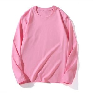 T-shirt décontracté en coton à manches longues pour homme, col rond, doux, respirant, streetwear tendance pour tous les jours - Product Image 4