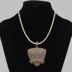 Pendentif Hip Hop Moissanite très demandé, serti de diamants ronds, en argent 925, bijou de luxe pour homme, idéal pour les soirées. - Product Image 2