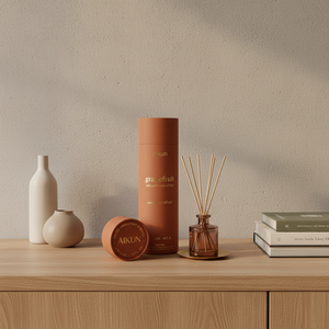Aikun OEM ODM Luxury Grapefruit Gift Box 120ml Transparent Bottle MMB Scent Formula <b>Reed</b> <b>Diffuser</b> <b>for</b> Modern Living Room Scene - Product Image 1