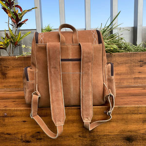 Sac à dos multifonctionnel en cuir suédé de haute qualité d'usine avec sac à dos pour femmes pour ordinateur portable de luxe portable de grande capacité - Product Image 5