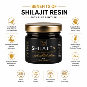 Résine de Shilajit 100% naturelle haute puissance 30g, pure de l'Himalaya, riche en antioxydants et minéraux, favorise l'énergie - Product Image 3