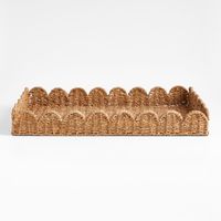 Panier en rotin artisanal moderne de qualité supérieure pour plantes, cuisine, fruits, rangement, anniversaire, Bar Mitzvah, Ramadan, organisation