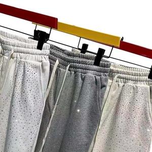 Shorts amples décontractés pour hommes, taille plus, en mélange polyester/coton, à carreaux, imperméables, avec cordon de serrage, longueur genou - Product Image 5