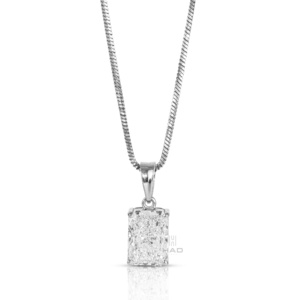Colgante de diamante cultivado en laboratorio, corte radiante, collar solitario, elegante, joyería fina para mujer, colgante minimalista, regalo, colgante moderno - Product Image 6