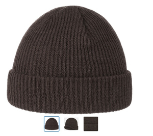 Customized New Design Knitted <b>Beanie</b> with Leather Patch /Rich Cotton <b>Beanie</b> Hat 100% Acrylic <b>Wool</b> Daily Soft <b>Beanies</b> Caps - Product Image 2