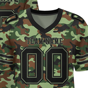 Maillot de football américain à manches courtes, respirant, séchage rapide, 100% polyester, prix de gros - Product Image 6
