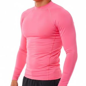 Rashguard personnalisé à manches longues en Spandex/Polyester de haute qualité pour hommes - Protection UV, séchage rapide, anti-frottement - Idéal pour le sport - Product Image 5