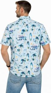 Chemise pour homme à manches courtes, imprimé tropical hawaïen, décontractée, boutonnée, pour la plage, été, motif floral coloré, en coton - Product Image 2
