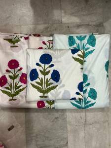 New Design Multicolor Wholesale 100% Cotton Indian Garment Fabric Floral Hand <b>Block</b> Screen Print for Home Decor Bags Organic - Product Image 3