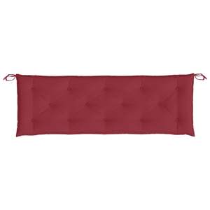 Ensemble de 2 coussins de banc de jardin rouge vin pour l'extérieur - Product Image 6