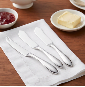 Ensemble de couteaux à fromage en acier inoxydable, 3 pièces, manches lisses martelées décoratives, pour planche à fromage - Product Image 6