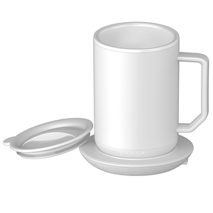 Tazza da Caffè IonMug in Acciaio Inox da 12oz con Coperchio 3.5'' X 3.5'' X 5'' e Sottobicchiere Riscaldante Intelligente - Product Image 1