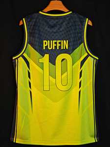 เสื้อบาสเก็ตบอล PUFFIN SPORTS แบบไม่มีแขน สำหรับทุกเพศ ผลิตจากผ้าตาข่าย ระบายอากาศได้ดี 100% โพลีเอสเตอร์ สีไล่เฉดแบบซับลิเมชั่น สามารถสั่งทำได้ตามต้องการ - Product Image 2