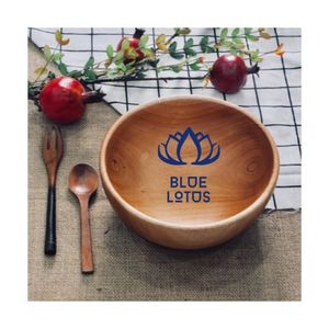 Bol de service en bois artisanal écologique, idéal pour salades et fruits, pour la cuisine et la table, passe au lave-vaisselle - NOUVEAUTÉ ! - Product Image 1