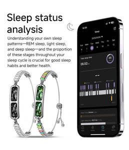 Bracelet intelligent en alliage pour femme 2026 – Suivi de la fréquence cardiaque, de l'oxygène sanguin, de la pression artérielle, du sommeil et de la variabilité de la fréquence cardiaque (VFC) pour le bien-être féminin - Product Image 3