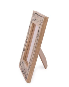 Natural Mango Wood Rustic <b>Square</b> shaped <b>Photo</b> <b>Frame</b> Solid Wood Picture <b>Frame</b> with Bark Edges Farmhouse Decor - Product Image 3