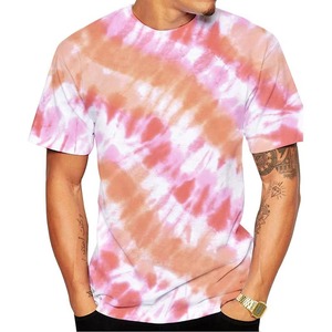 Camisetas Tie Dye Personalizadas de Alta Calidad, Camisetas de Algodón Grueso de Color Sólido, Lote de Ropa Mixta al por Mayor, Camisetas Tie Dye para Hombre - Product Image 3