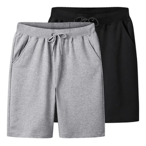 <b>Hot</b> Selling Silk Screen Printed Solid 100% Cotton Custom Men's Swimwear Board Shorts Swim Men's Hip Hop Streetwear Straight - Product Image 6