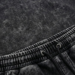 Men's Casual Acid Washed 2-Piece Plus Size <b>Tracksuits</b> Hooded Cotton Sweatshirt Pants Winter Hoodies Customized Color - Product Image 4
