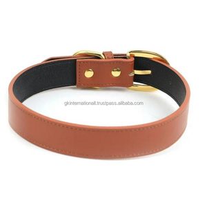 2024 Collar de perro de cuero duradero de alta calidad personalizado al por mayor, hebillas clásicas de diseñador a granel para collares de perros y Mascotas - Product Image 5