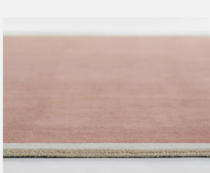 Tapis en laine tufté à la main rose, adapté aux animaux domestiques, écologique, pour chambre à coucher, salon, décoration, hôtel, bureau - Product Image 1