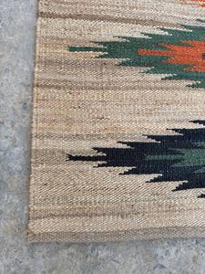 Alfombra de cáñamo y yute hecha a mano, moderna y duradera, con diseño geométrico étnico, ecológica, lavable, de pelo bajo y grosor delgado, tamaño personalizado. - Product Image 5