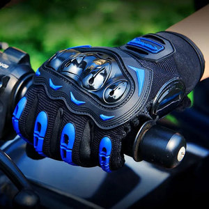 New Style Outdoor Full Finger Motorbike Racing Leather <b>Gloves</b> Genuine Cowhide Leather Motorbike <b>Gloves</b> - Product Image 4