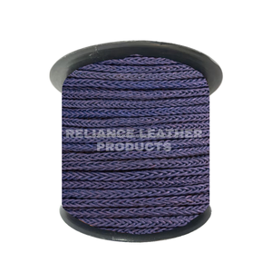 Vente en gros de cordons carrés en cuir tressés violet clair de 8 plis tailles personnalisées pour bijoux à bricoler soi-même bracelets et colliers projets d'artisanat - Product Image 1