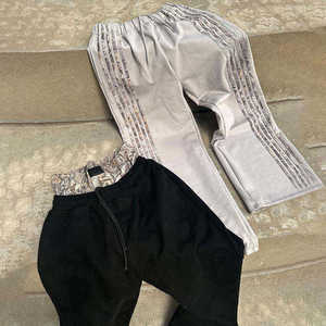 Pantalon de jogging ample et décontracté sur mesure pour homme, avec bande latérale tricotée, coupe ample, jambe large, séchage rapide, écologique, hiver - Product Image 4