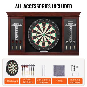 Ready to Play Official Size Steel Tip <b>Dartboard</b> <b>Cabinet</b> Set Easy Assembly <b>Dartboard</b> <b>Cabinet</b> Set - Product Image 6