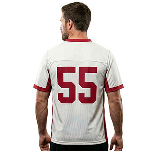 Camiseta de Lacrosse Personalizada para Hombre, Sublimada, con Cuello en V, de Malla, para Entrenamiento, de Alta Calidad, al por Mayor - Product Image 2