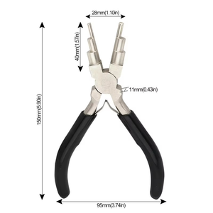 4.5-inch pink Needle Nose Round Nose Diagonal Pliers Three-piece Blister case Mini Jewelry Pliers Tool Manufacturer Suppliers - Product Image 3