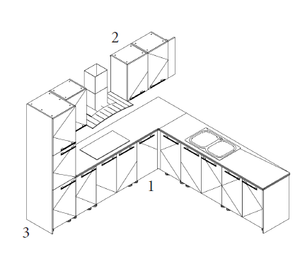 Meubles de cuisine modernes en panneaux de particules écologiques, placards en contreplaqué de haute qualité, durables, fabriqués au Vietnam, nouveaux meubles de maison en MDF de qualité supérieure - Product Image 2