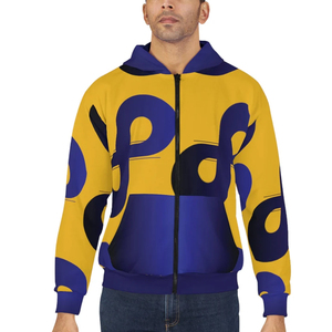 เสื้อฮู้ดซิปพิมพ์ลายแบบ Sublimation ทั้งตัว แฟชั่นสำหรับผู้ชายและผู้หญิง คุณภาพสูง ออกแบบโลโก้ตามสั่ง - Product Image 3