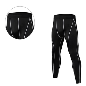 Ensemble de sport respirant et compressif pour homme, taille plus, 2 pièces, manches longues, collants de fitness, évacuation de l'humidité - Product Image 6