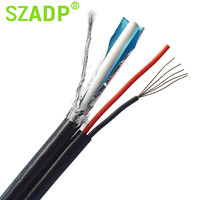 Cable Coaxial Integrado con Alimentación, Suministro de Fábrica, Cable para Cámara de Seguridad con Revestimiento de PVC