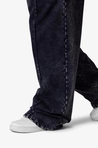 Pantalon de survêtement homme personnalisé avec logo, effet vieilli, double taille, délavé à l'acide, évasé, délavé soleil, coupe ample 2025 - Product Image 6