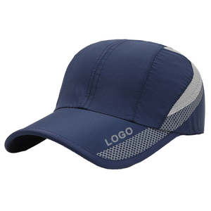 Gorra de Béisbol Unisex de Algodón, 6 Paneles, Ajustada, con Logotipo Bordado en el Panel Frontal, Estilo Casual Urbano, Color Azul - Product Image 5