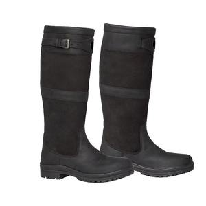 Bota de Montar para Caballo, de Cuero Sintético de Color Sólido, Protección Completa para Montar a Caballo - Product Image 1