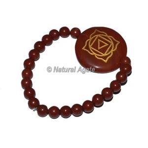 โรสควอตซ์ธรรมชาติพร้อมกำไลรูปไข่เจ็ดจักระ - Product Image 2