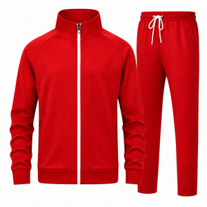 Ensemble de survêtement unisexe grande taille surdimensionné d'hiver en patchwork de haute qualité, vente en gros, 100% survêtement pour homme, respirant, coupe-vent - Product Image 1