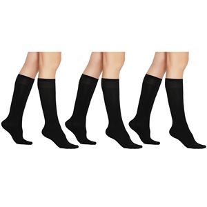 Collants en nylon transparents pour femmes, 3 paires, avec bout renforcé, pour massage des jambes - Product Image 1