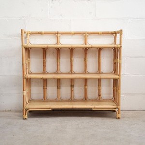 Étagère à livres en bois pour enfants, présentoir à jouets et livres, support de sol en rotin, étagère écologique en canne - Product Image 3