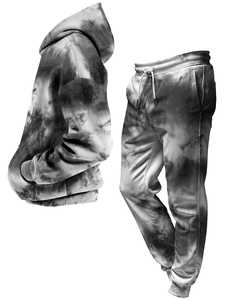 Chándal Tie Dye para Hombre de Material Duradero, Precio al por Mayor, Logotipo/Colores Personalizados, Chándal Tie Dye Antiarrugas con Calidad Premium - Product Image 3